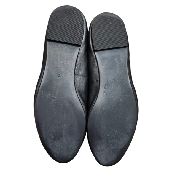 Madewell The Reid Ballet Flat in Leather Womens Black Size 7 - Picture 8 of 11